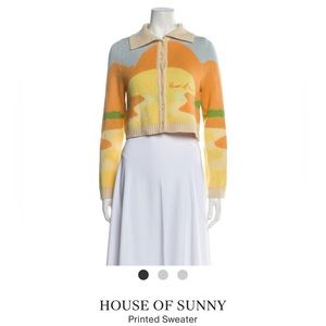 House of Sunny Printed Sweater